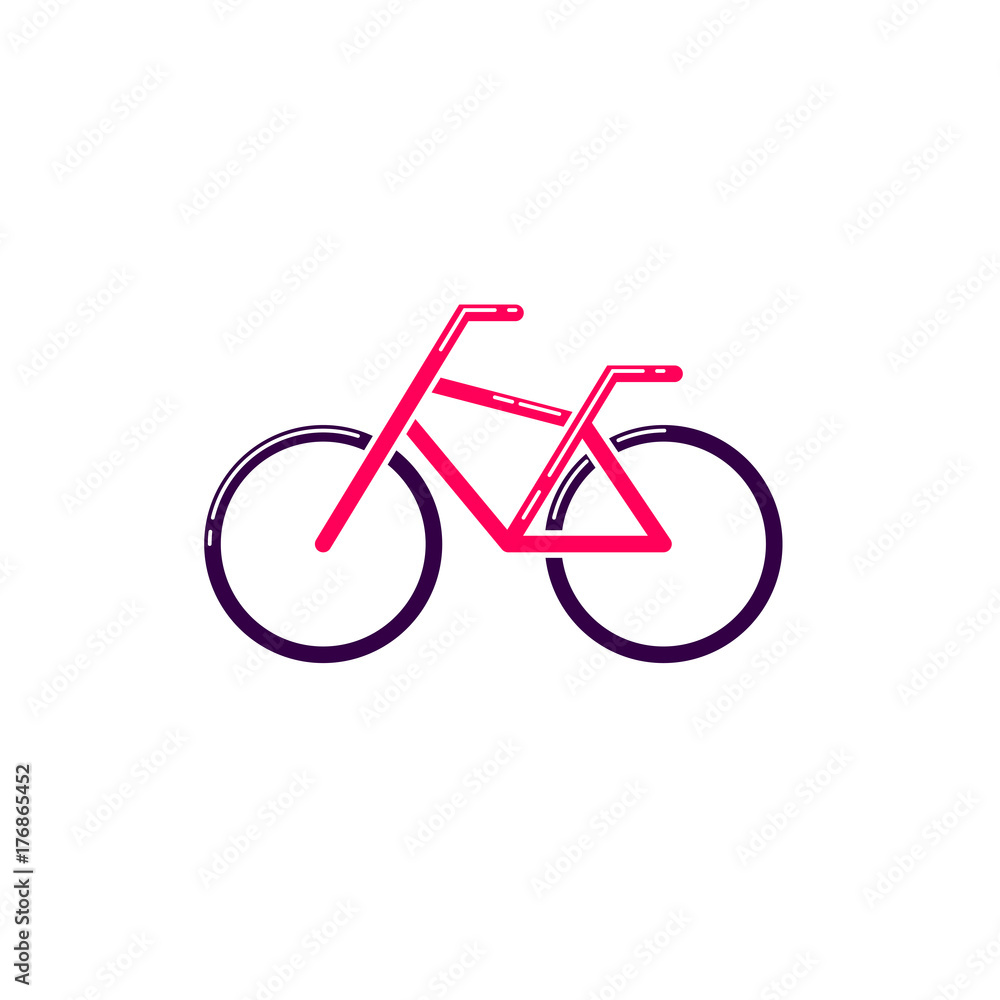 Modern simple bicycle icon, vector illustration Modern simple bicycle icon, vector illustration