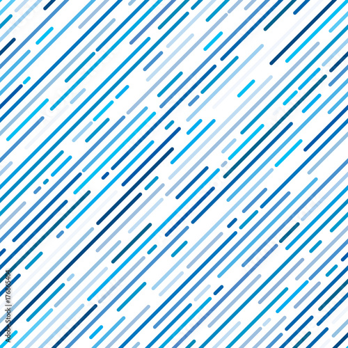 Blue diagonal stripe background, line design, seamless pattern, vector illustration