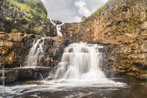 Amazing waterfall near Vangvieng laos © souayang