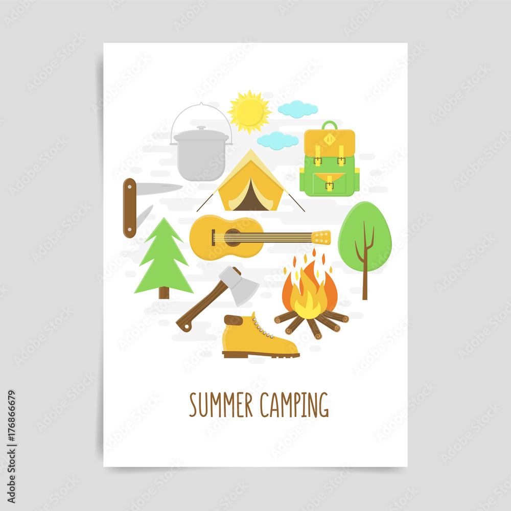 Camping poster