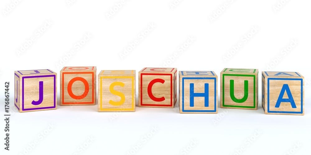 Name Joschua bunte Würfel Name Joschua bunte Würfel