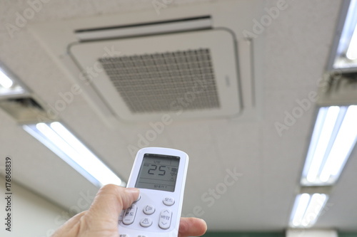 Remote controlled ceiling air conditioner 