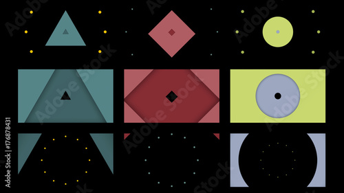 Shapes and Dots Tunnel Transition