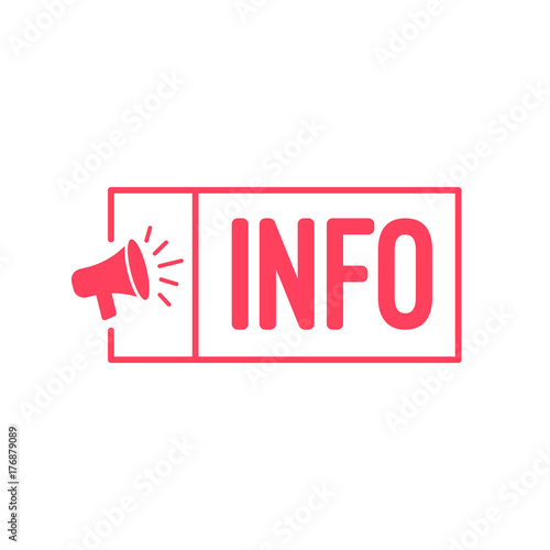 Info Megaphone Label