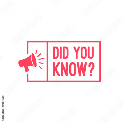 Did You Know Megaphone Label