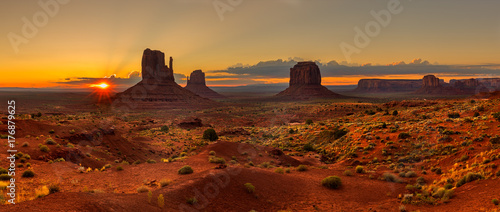 Sunrise over Monument Valley Panorama