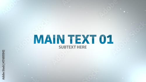 Light Gray Title with Particles