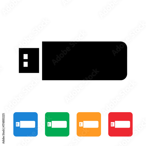 USB flash memory icon