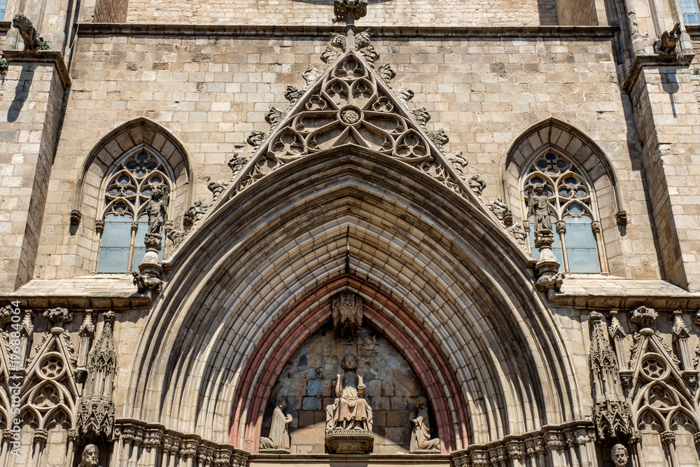 Barcellona, portale cattedrale