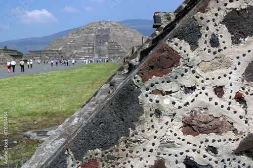 Temple of Teotihuacan. Walldrawings photo