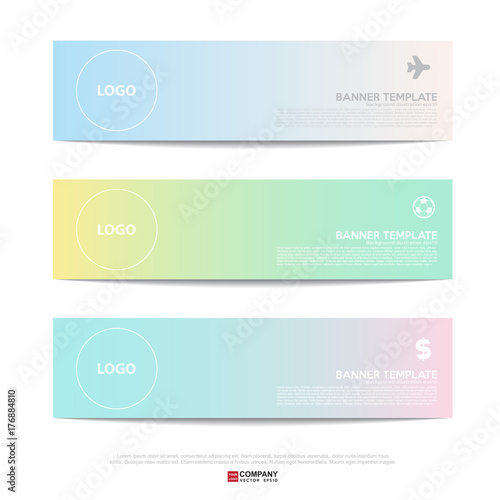 Banner design for business presentation