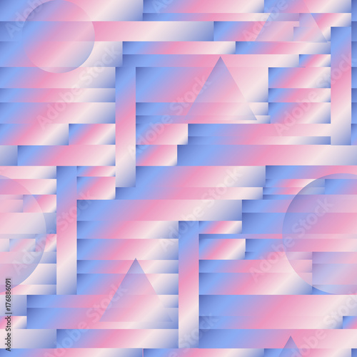 Abstract geometric seamless pattern