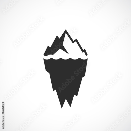 Ice berg vector icon