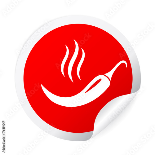 Spicy food warning label