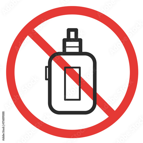 prohibitory sign vaping