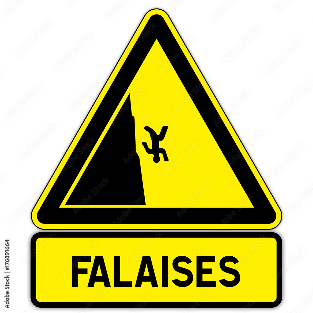 Panneau Danger Falaises Stock Illustration Adobe Stock Panneau Danger Falaises Stock Illustration Adobe Stock