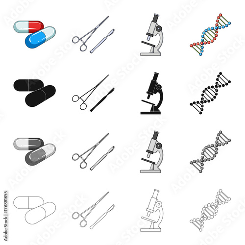 Prevention, medicine, hospital and other web icon in cartoon style.Capsules, tablets, medicines, icons in set collection.