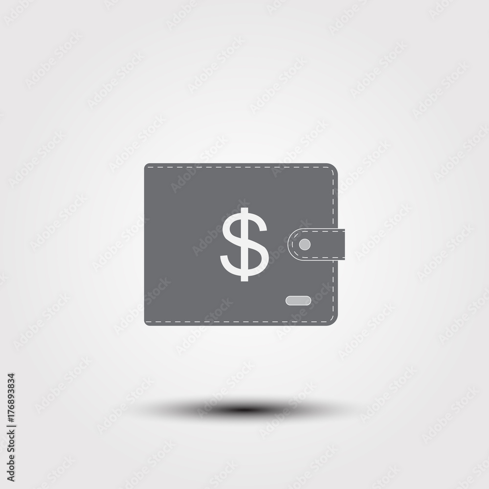 Wallet full of money. flat vector illustration. Icon for web. Wallet full of money. flat vector illustration. Icon for web.
