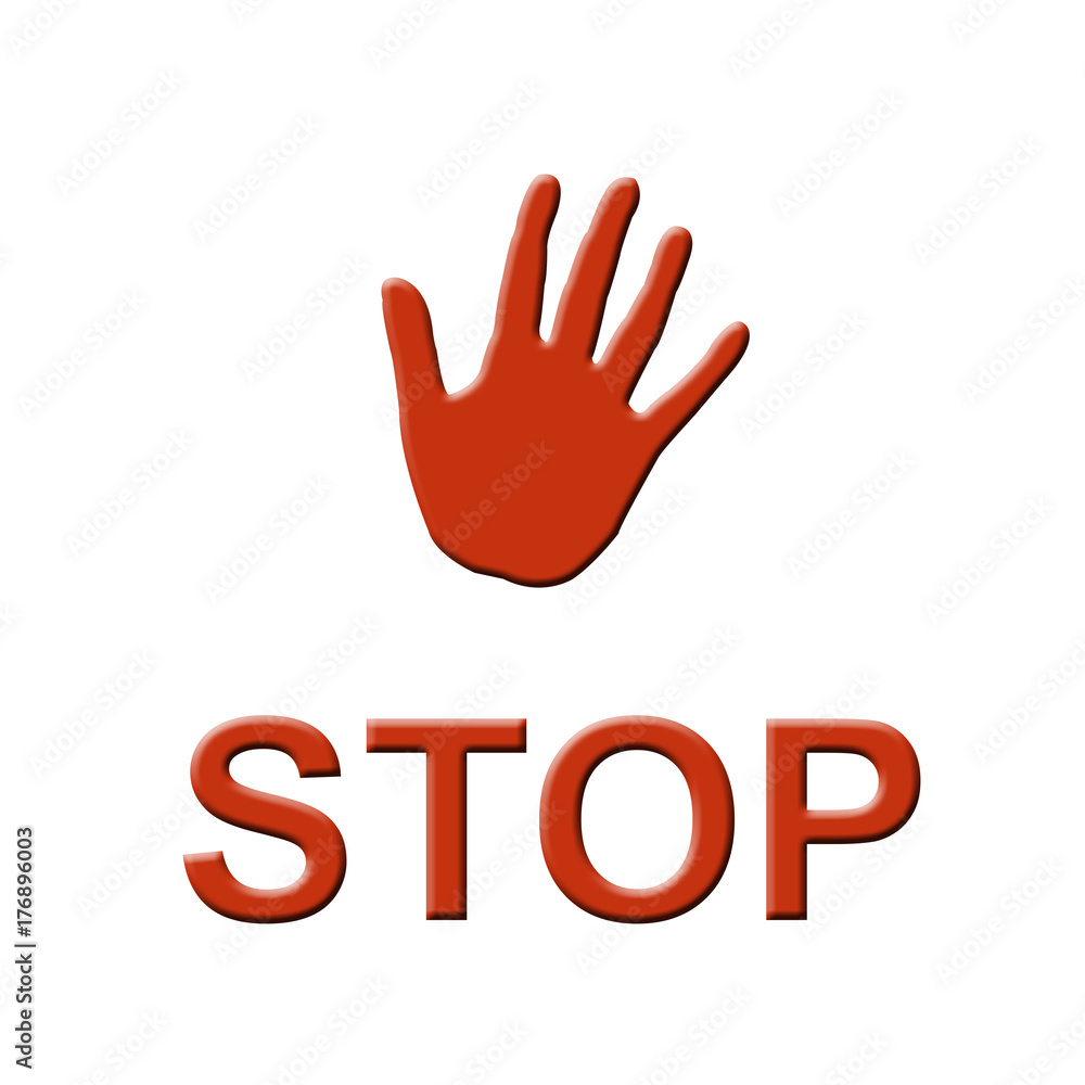 Fototapeta premium stop symbol