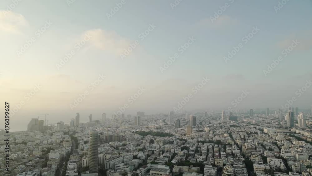 Tilt from sky to an Israeli city Tilt from sky to an Israeli city