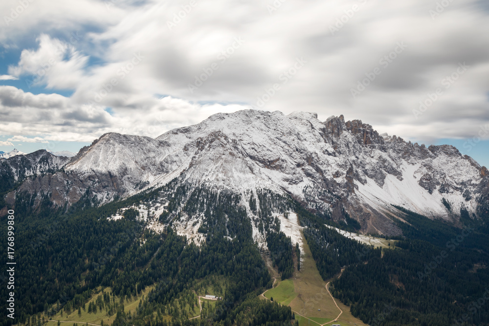 Latemar mountain range as seen from Rosengarten