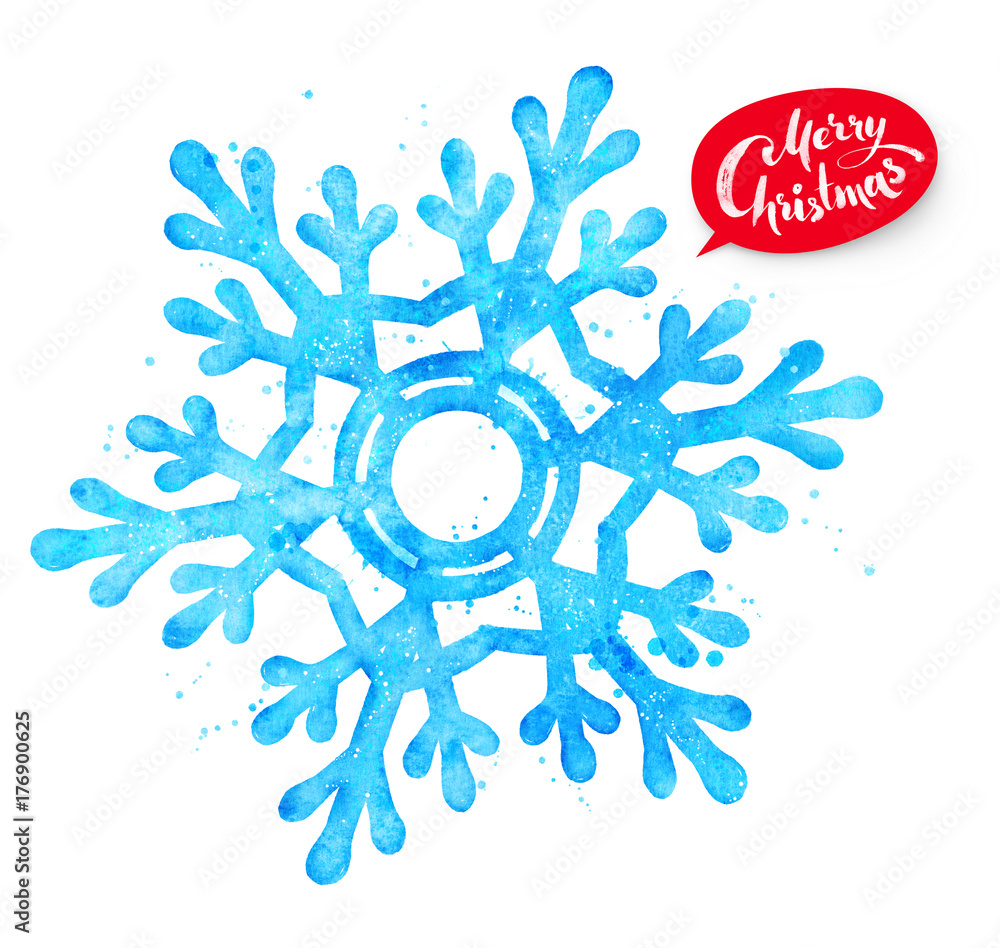Christmas illustration of snowflake Christmas illustration of snowflake