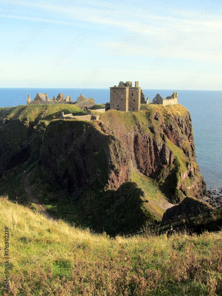 The spectacular site of Dunnottar Castle.