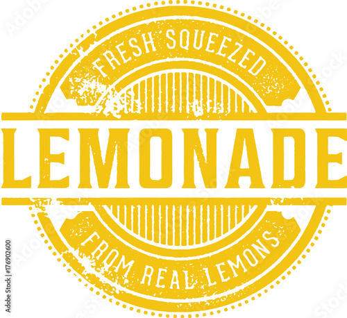 Vintage Fresh Lemonade Stamp