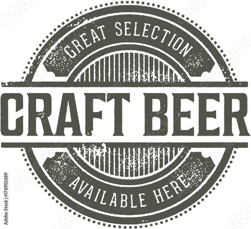 Craft Beer Vintage Sign