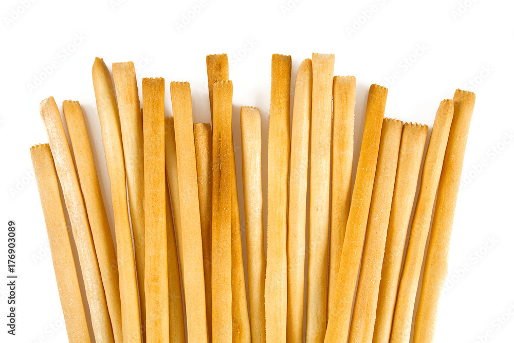 bread sticks isolated on white bread sticks isolated on white