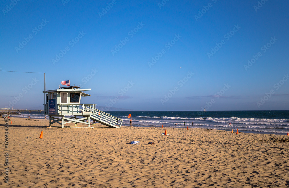 Obraz premium Beach of Venais Beach. The Pacific Coast in Los Angeles