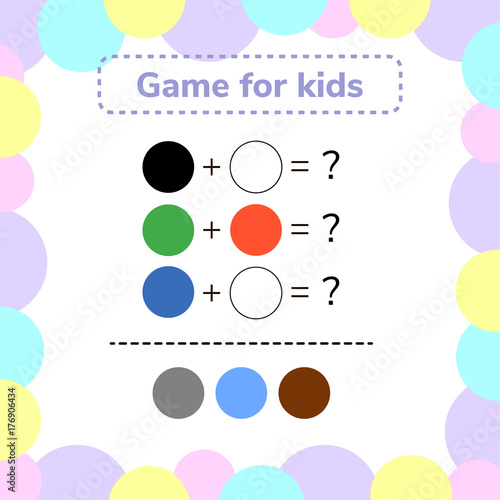 Obraz na plátne vector illustration. game for preschool kids. rebus for children