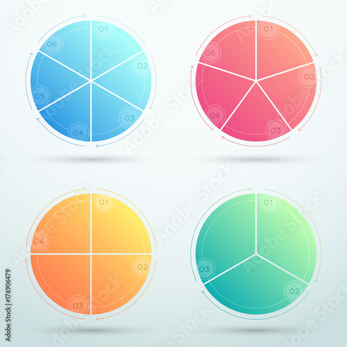 Infographic Business Segments Cycle Diagram C