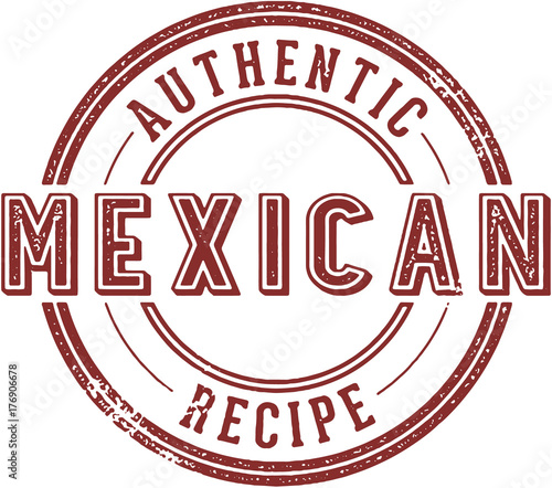 Authentic Mexican Recipe Stamp