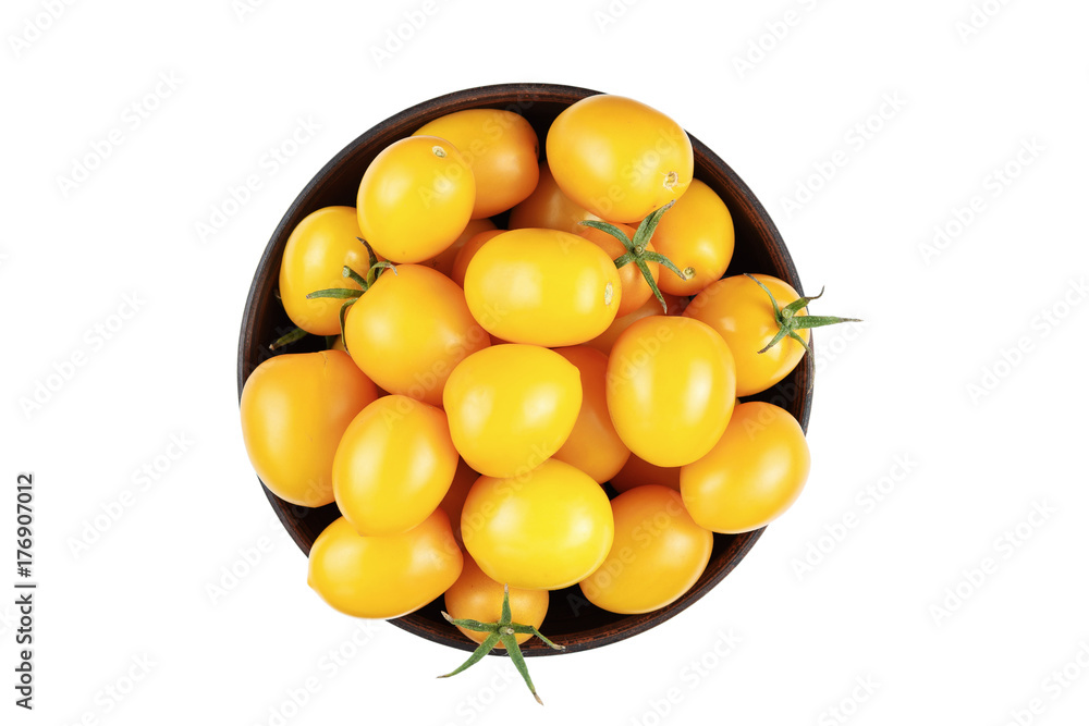 yellow tomatoes isolated