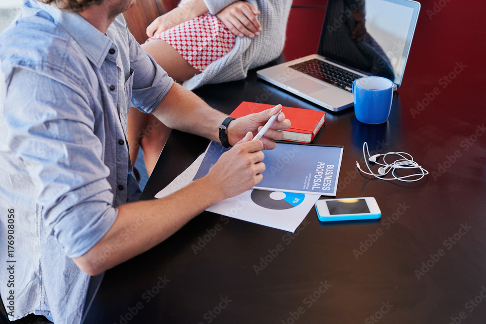 Young Professionals meeting in a trendy office space Young Professionals meeting in a trendy office space