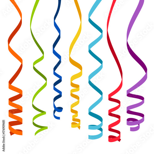 Colorful ribbons for decoration