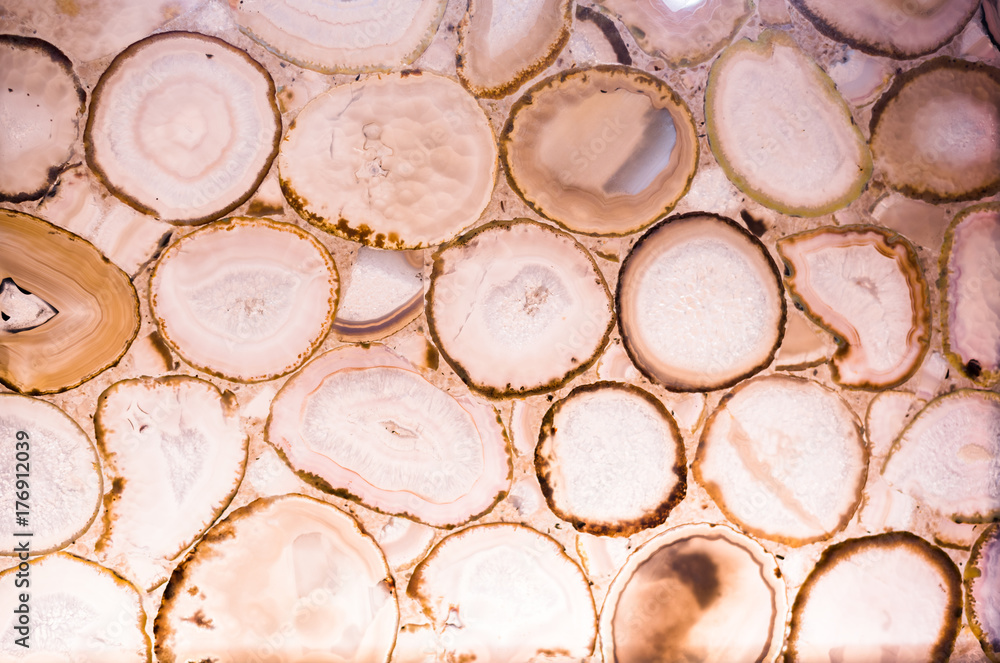 Slots of the colorful polished agate. Natural abstract background Slots of the colorful polished agate. Natural abstract background