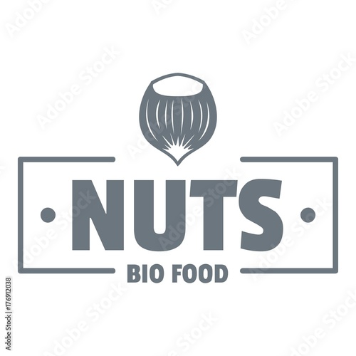 Nut food logo, vintage style