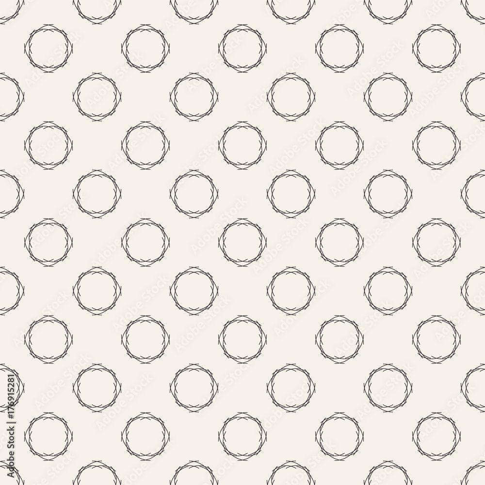 Vector seamless pattern. Abstract geometry.
