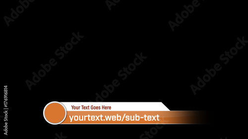 Orange Fade Lower Third