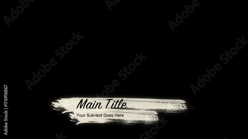 White Brush Stroke Lower Third