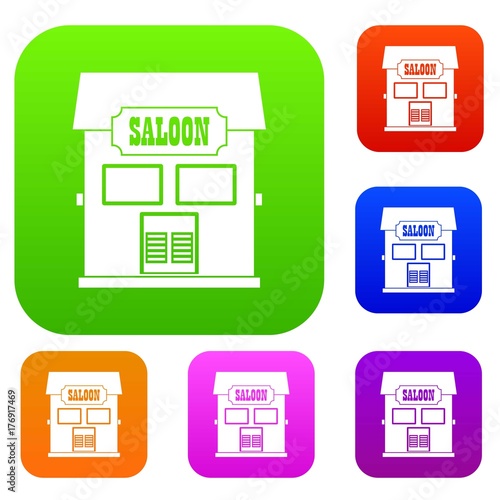 Western saloon set color collection