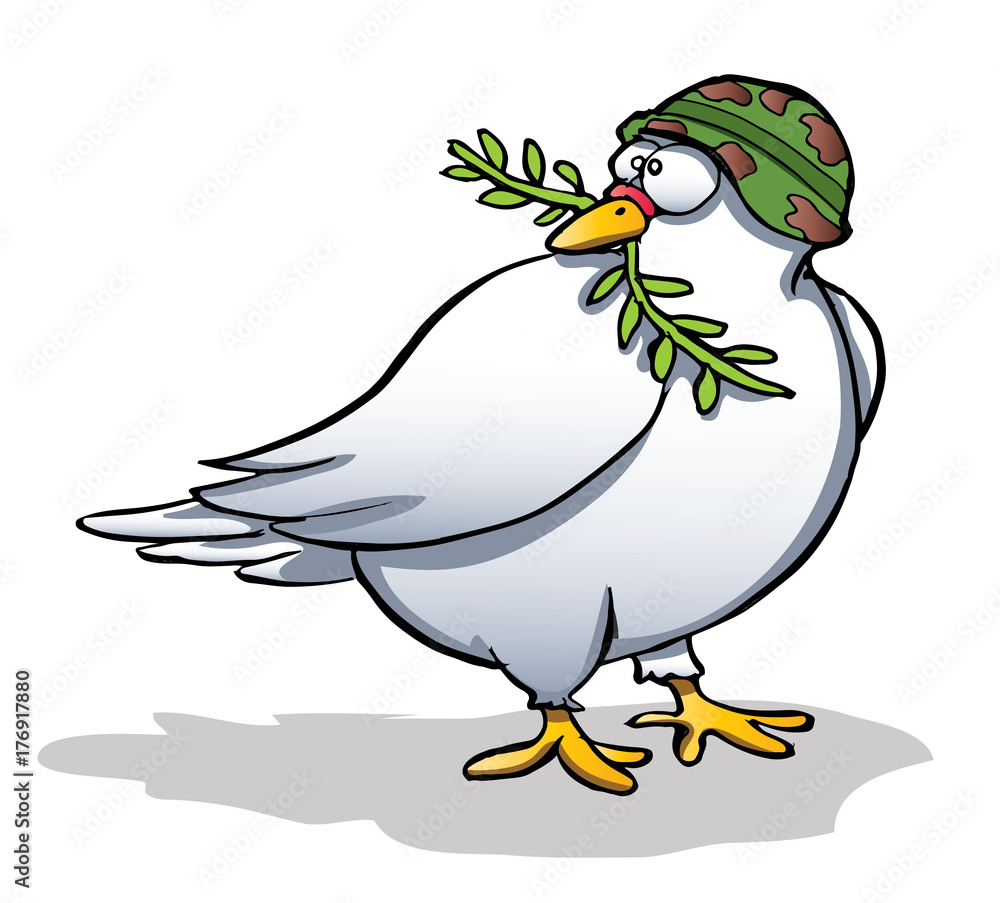 Naklejka premium peace dove 02