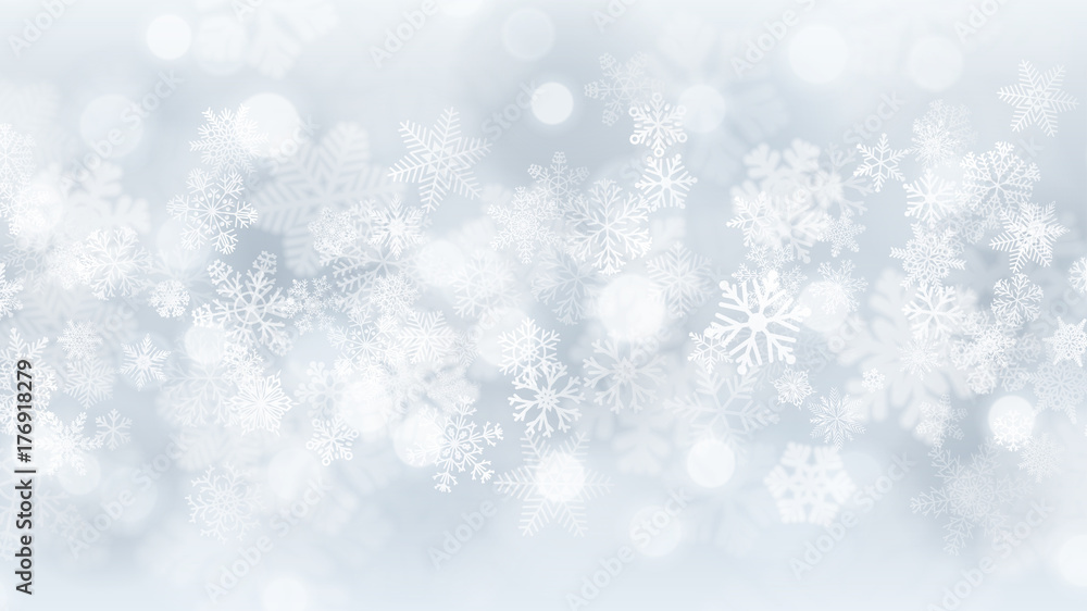 Background of snowflakes
