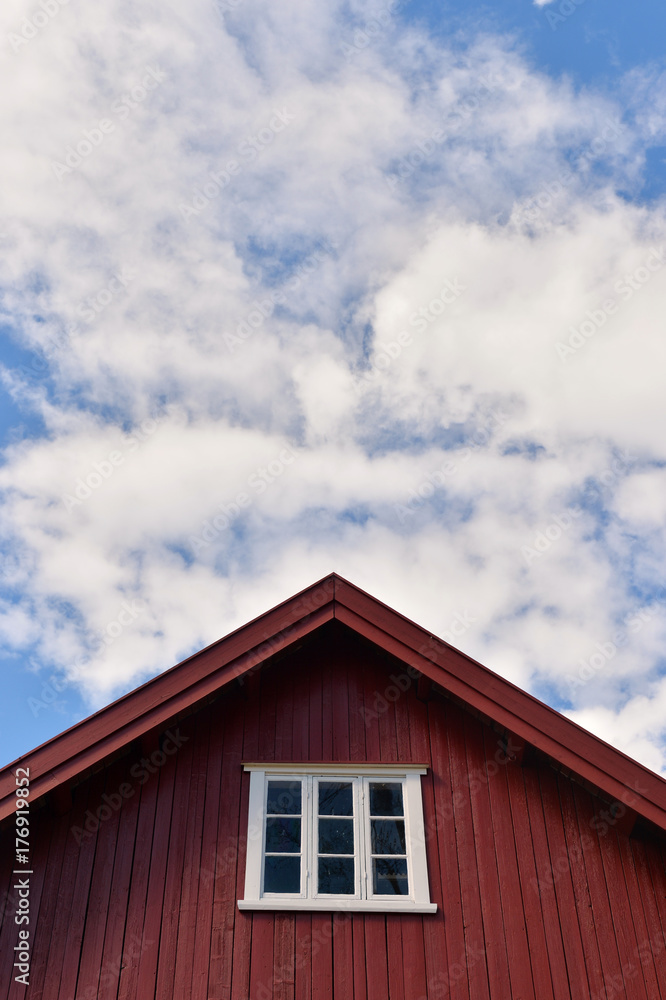 Facade of a Norwegian farm Facade of a Norwegian farm