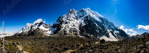 snow capped mountain panorama