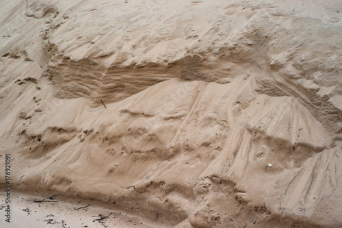 Layers of sand