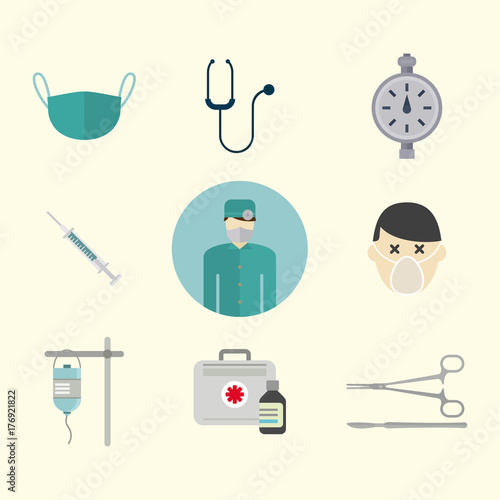 Ambulance icons vector medicine health emergency hospital urgent pharmacy pill support paramedic treatment