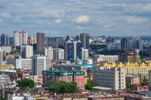 View of Novosibirsk city center. Panorama of busuness city. © Mariana Ianovska